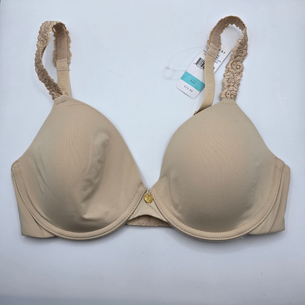 Natori Rose Dream Underwire‎ Bra Women 32C Hazelnut Cafe Lace Straps 731080